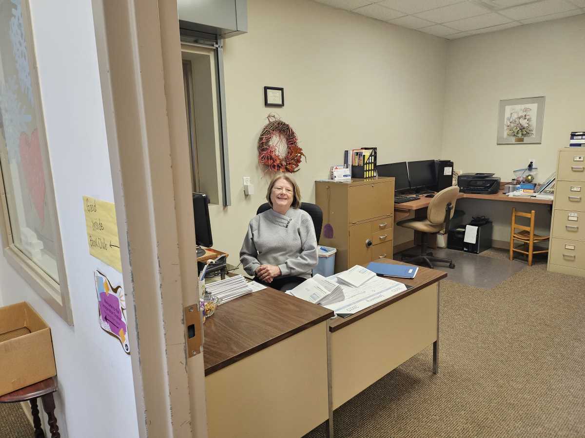 Stop by our church office and chat with Mary